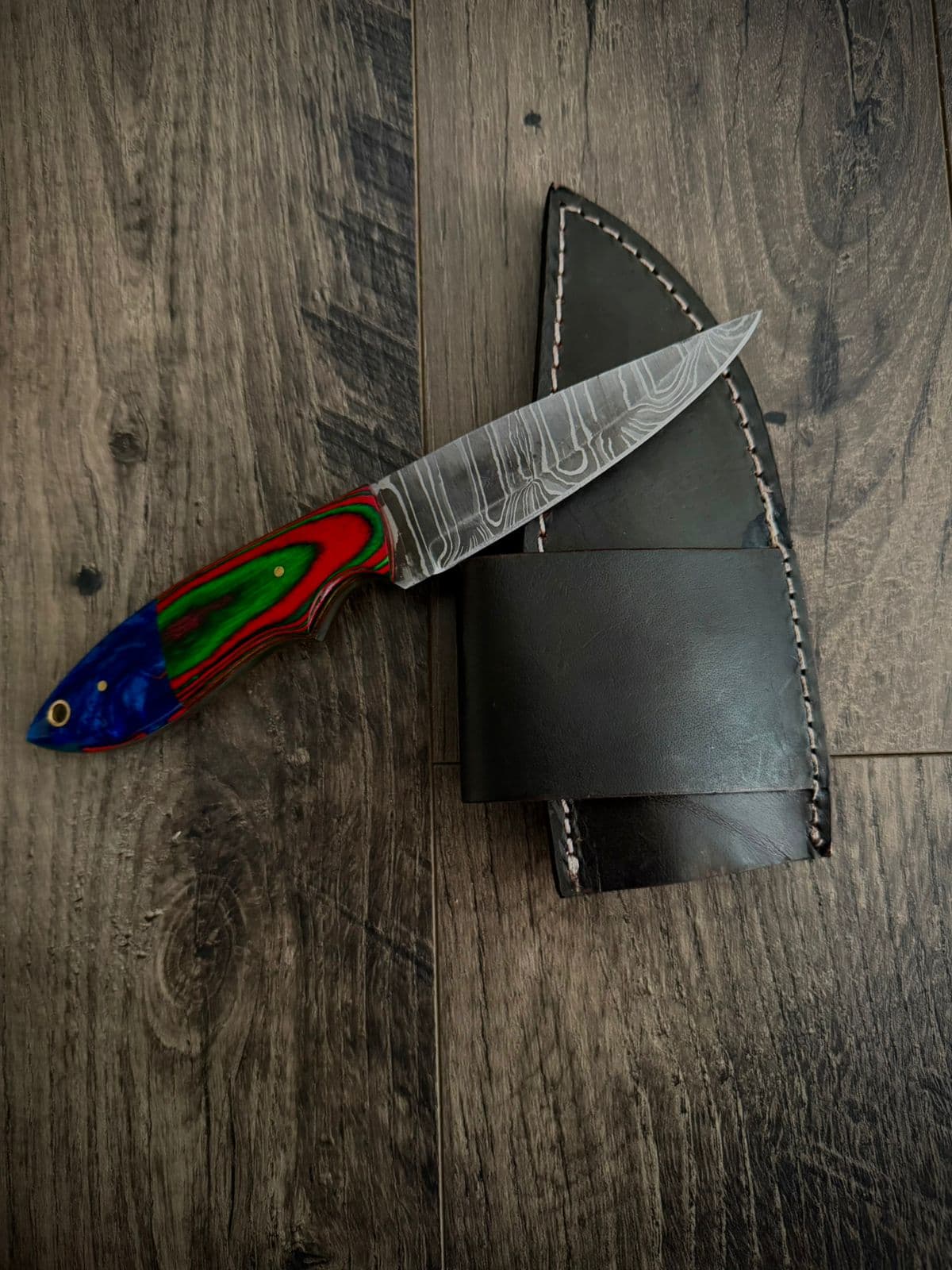 Royal Sapphire Damascus Skinner